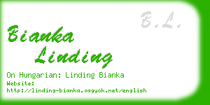 bianka linding business card